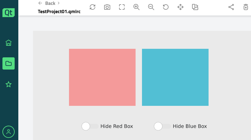 Qt Design Viewer example