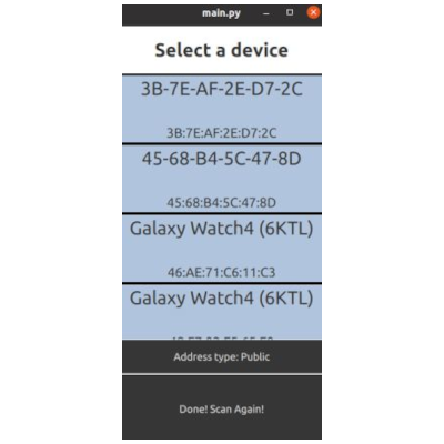 lowenergyscanner screenshot