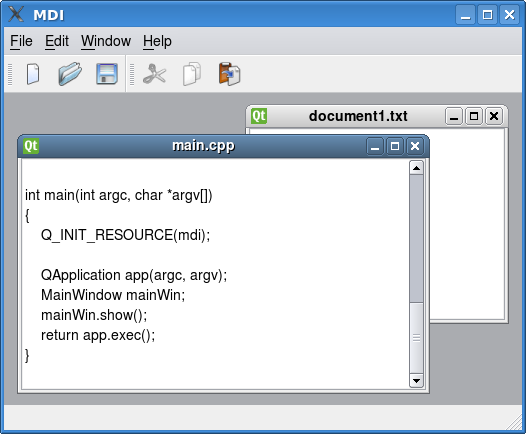mdi screenshot