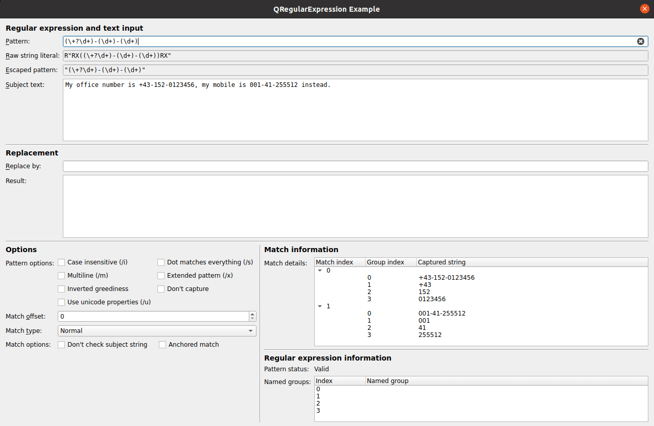 regularexpression example